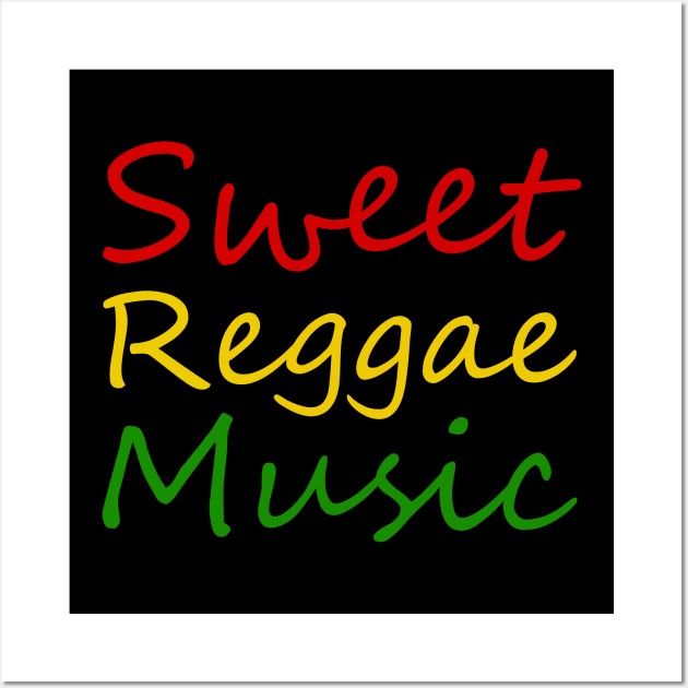 Sweet Reggae Music, Rasta, Jamaica Wall Art by alzo